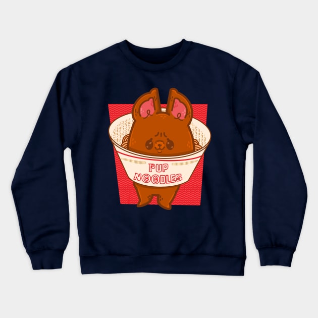 Pup Noodles Crewneck Sweatshirt by Fluffymafi